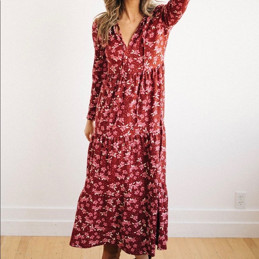 SOLD Free People Tiered Floral Maxi Dress NWT
